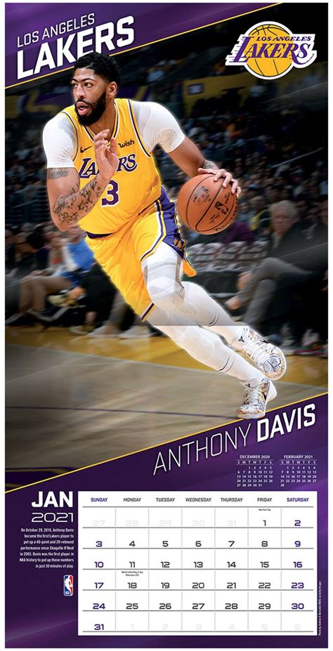 los angeles lakers calendrier